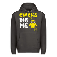Smoke chicks dig me Premium Hoodie - linhVisuals