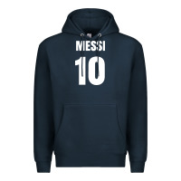 Navy messi 10 Premium Hoodie - linhVisuals