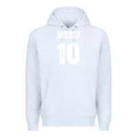 White messi 10 Premium Hoodie - linhVisuals