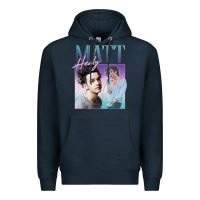 Navy matt healy homage Premium Hoodie - linhVisuals