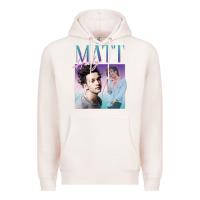 Pale Pink matt healy homage Premium Hoodie - linhVisuals