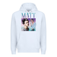 White matt healy homage Premium Hoodie - linhVisuals