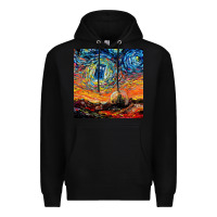 Black van gogh never saw gallifrey Premium Hoodie - linhVisuals
