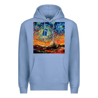 Colony Blue van gogh never saw gallifrey Premium Hoodie - linhVisuals