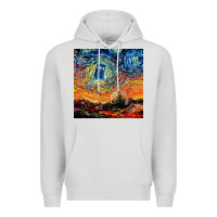 Dove Grey van gogh never saw gallifrey Premium Hoodie - linhVisuals