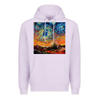 Lilac van gogh never saw gallifrey Premium Hoodie - linhVisuals