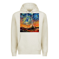Oatmeal Heather van gogh never saw gallifrey Premium Hoodie - linhVisuals