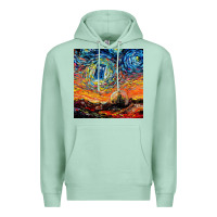 Seafoam van gogh never saw gallifrey Premium Hoodie - linhVisuals