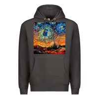 Smoke van gogh never saw gallifrey Premium Hoodie - linhVisuals