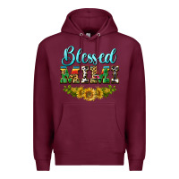 Burgundy blessed mimi Premium Hoodie - BarkalooDesign