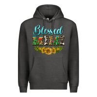 Charcoal Heather blessed mimi Premium Hoodie - BarkalooDesign