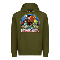 Army Green fraggle rock classic Premium Hoodie - linhVisuals