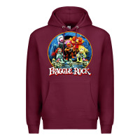 Burgundy fraggle rock classic Premium Hoodie - linhVisuals