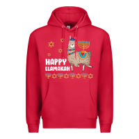 Cardinal happy llamakah llama withorah jewish Premium Hoodie - linhVisuals