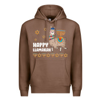 Chestnut happy llamakah llama withorah jewish Premium Hoodie - linhVisuals