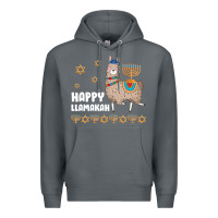 Happy Llamakah Llama Withorah Jewish Premium Hoodie | Teevron