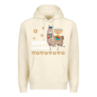 Sandshell happy llamakah llama withorah jewish Premium Hoodie - linhVisuals
