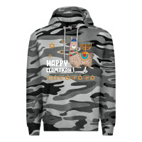 Slate Camo happy llamakah llama withorah jewish Premium Hoodie - linhVisuals