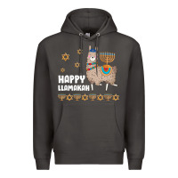 Smoke happy llamakah llama withorah jewish Premium Hoodie - linhVisuals
