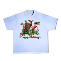 Grape Ice happy holidays baby deer Urban Heavy Tee - LillyAllenDesigns