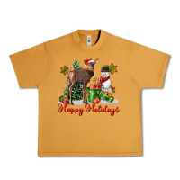 Peanut Butter happy holidays baby deer Urban Heavy Tee - LillyAllenDesigns