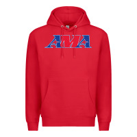 Red american motorcyclist association (AMA) Premium Hoodie - linhVisuals