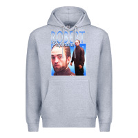 Heather Grey #robert pattinson Premium Hoodie - linhVisuals