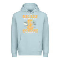 Blue Mist i play disc golf because i like it not Premium Hoodie - linhVisuals