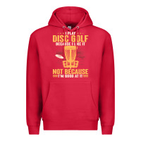 Cardinal i play disc golf because i like it not Premium Hoodie - linhVisuals