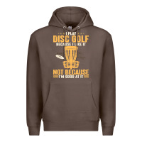 Coffee i play disc golf because i like it not Premium Hoodie - linhVisuals