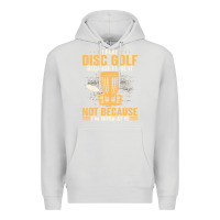 Dove Grey i play disc golf because i like it not Premium Hoodie - linhVisuals