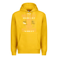 Lemon i play disc golf because i like it not Premium Hoodie - linhVisuals