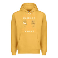 Mustard i play disc golf because i like it not Premium Hoodie - linhVisuals