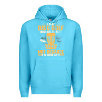 Ocean Blue i play disc golf because i like it not Premium Hoodie - linhVisuals