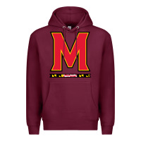 Burgundy maryland terr Premium Hoodie - linhVisuals