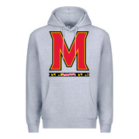 Heather Grey maryland terr Premium Hoodie - linhVisuals