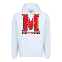 White maryland terr Premium Hoodie - linhVisuals