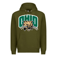 Army Green ohio bobc Premium Hoodie - linhVisuals