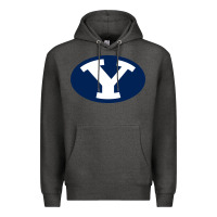 Charcoal Heather byu couga s Premium Hoodie - linhVisuals