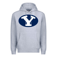 Heather Grey byu couga s Premium Hoodie - linhVisuals