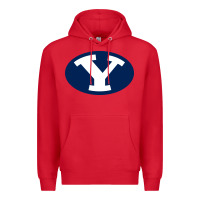 Red byu couga s Premium Hoodie - linhVisuals