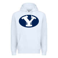 White byu couga s Premium Hoodie - linhVisuals