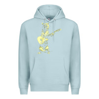 Blue Mist cat playing guitar Premium Hoodie - linhVisuals