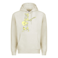 Oatmeal Heather cat playing guitar Premium Hoodie - linhVisuals