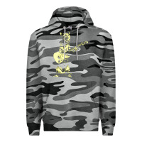 Slate Camo cat playing guitar Premium Hoodie - linhVisuals