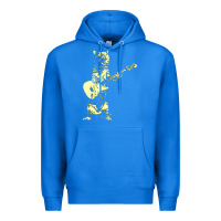 True Royal cat playing guitar Premium Hoodie - linhVisuals