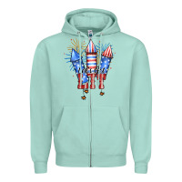 Seafoam Let's Get Lit Zipper Hoodie - RanaPortraitStore
