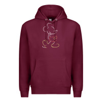 Burgundy micke mouse tshirt Premium Hoodie - linhVisuals