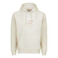 Oatmeal Heather micke mouse tshirt Premium Hoodie - linhVisuals