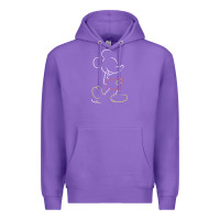 Purple micke mouse tshirt Premium Hoodie - linhVisuals